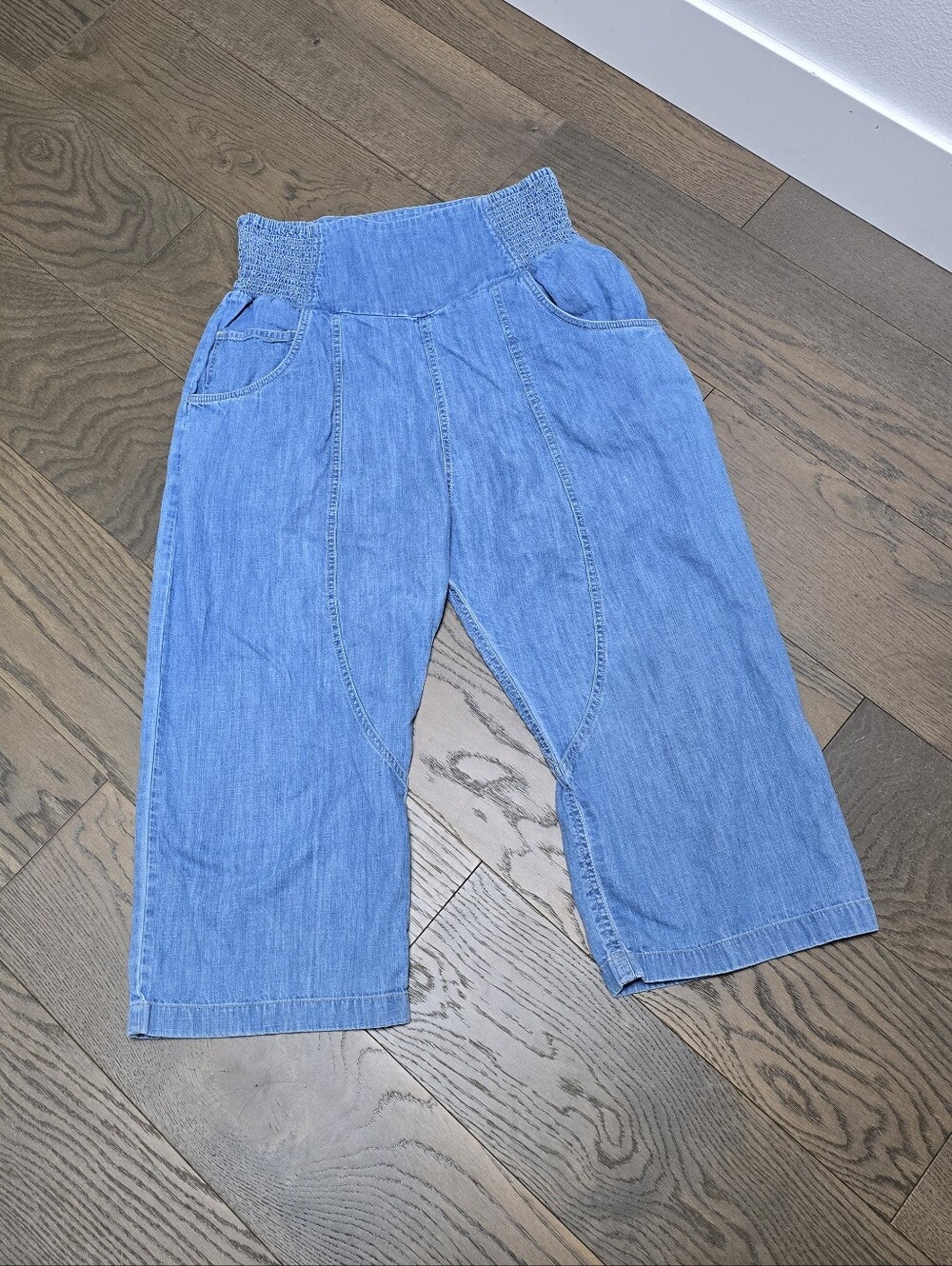 We The Free Lunan Crop Harem Jeans in Dragonfly Medium Wash - Picture 5 of 11